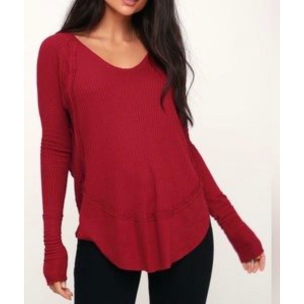 #314 Free People We The Free Catalina Thermal Tee Size XS